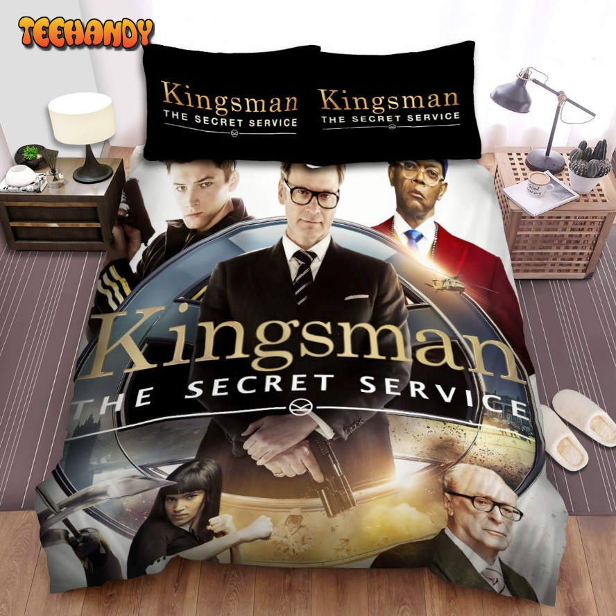 Kingsman The Secret Service Movie Poster 7 Spread Comforter Bedding Sets