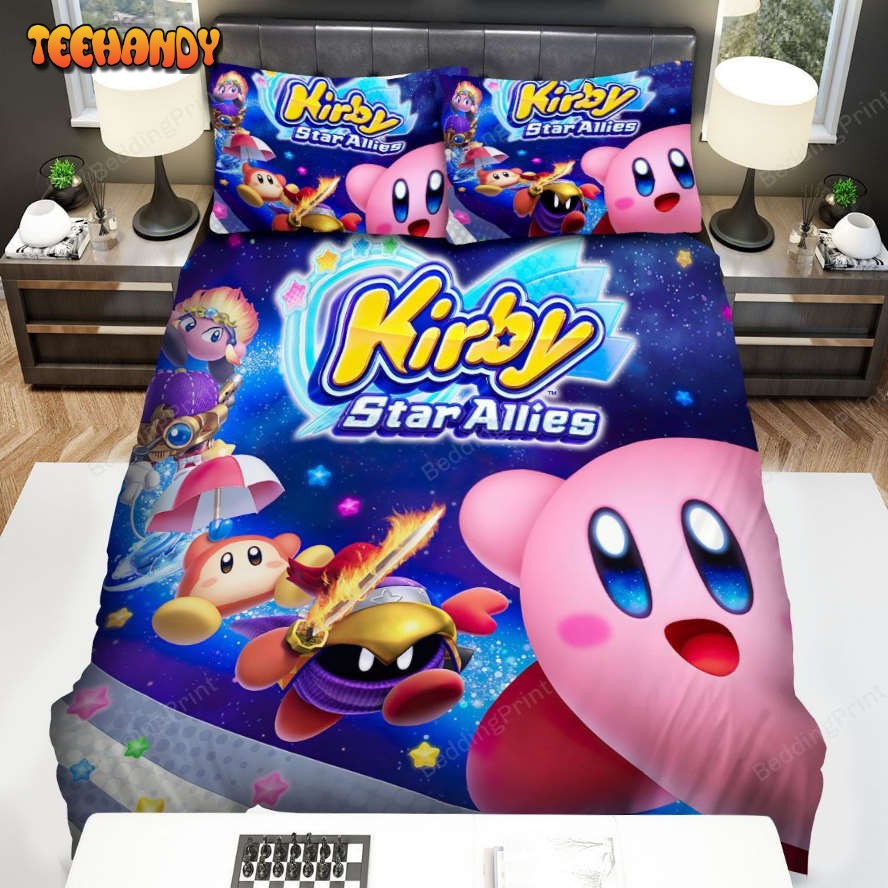 Kirby Star Allies Bed Sheets Duvet Cover Bedding Sets