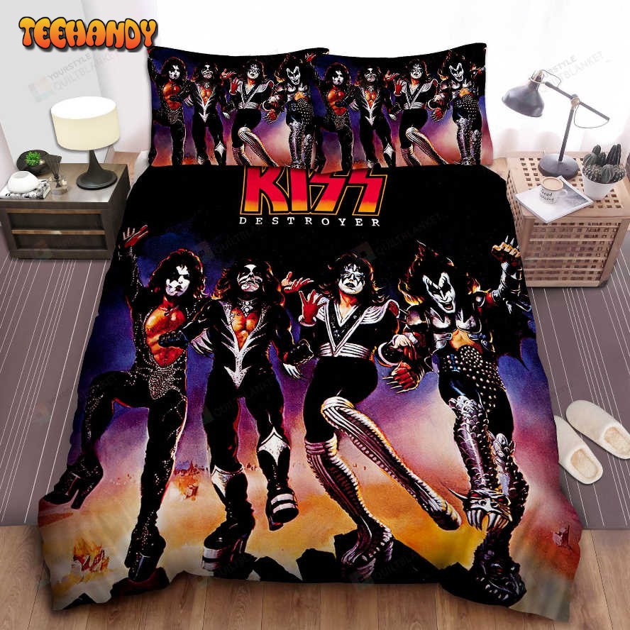 Kiss Destroyer Album Cover Bed Sheet Duvet Cover Bedding Sets