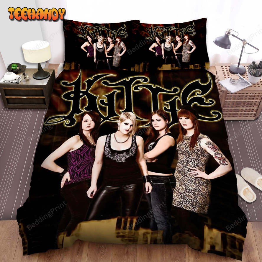 Kittie Band Black City Bed Sheets Duvet Cover Bedding Sets