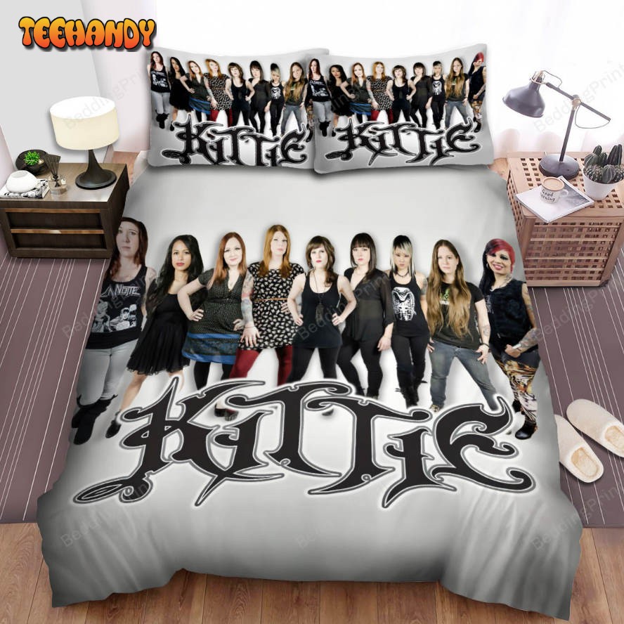 Kittie Band Female Family Bed Sheets Duvet Cover Bedding Sets