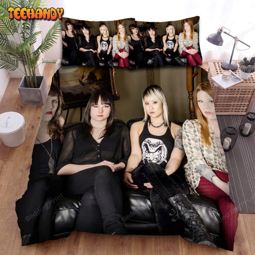 Kittie Band On Sofa Bed Sheets Duvet Cover Bedding Sets