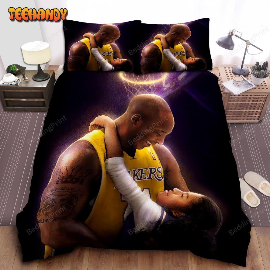 Kobe Bryant And Gianna Bryant Bed Sheets Duvet Cover Bedding Sets