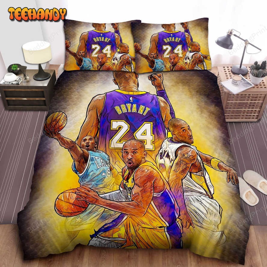 Kobe Bryant Basketball Evolution Bed Sheets Duvet Cover Bedding Sets