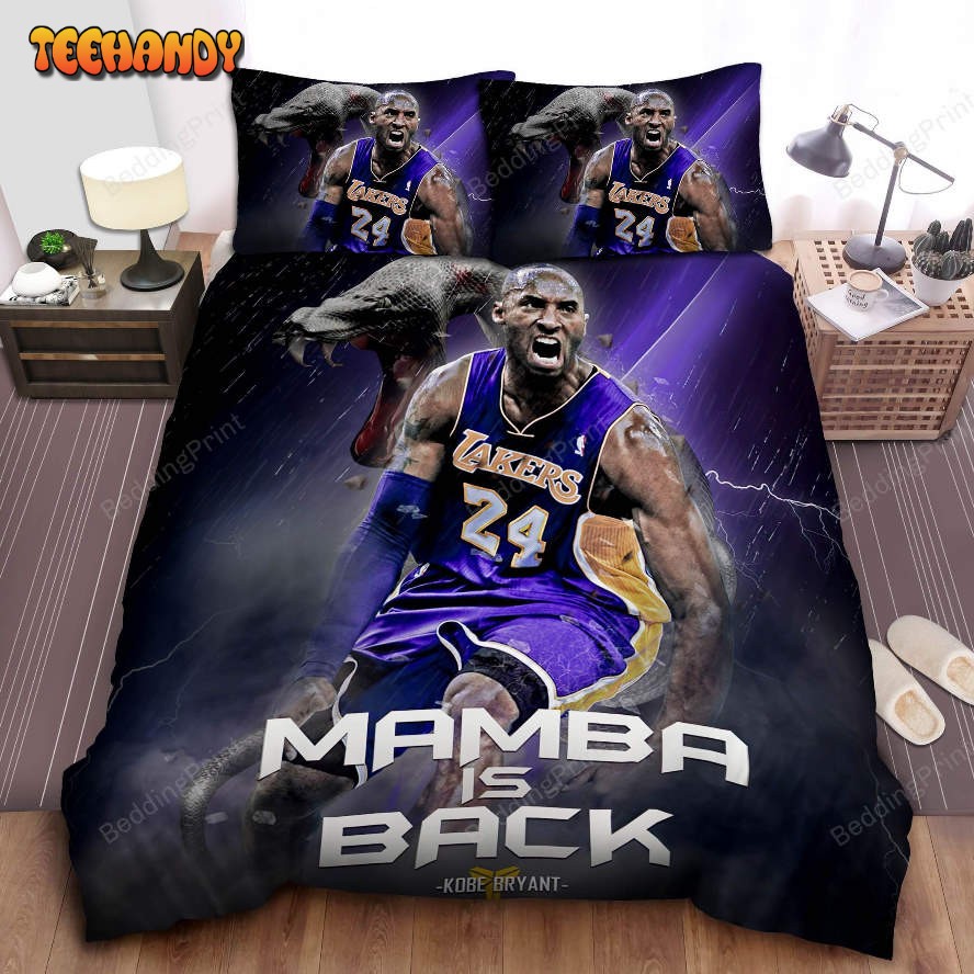 Kobe Bryant Mamba Is Back Bed Sheets Duvet Cover Bedding Sets