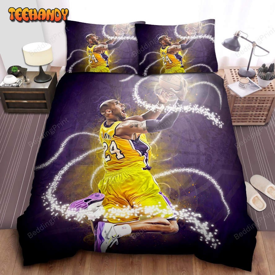 Kobe Bryant On Basketball Court Bed Sheets Duvet Cover Bedding Sets