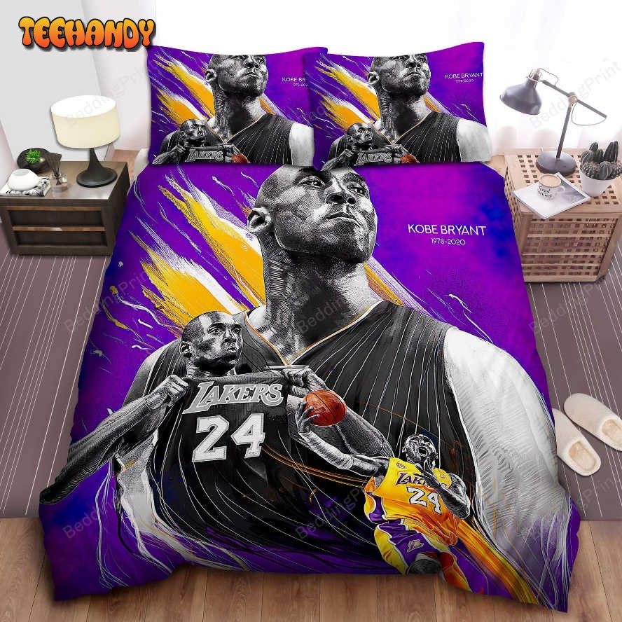 Kobe Bryant On Court Bed Sheets Duvet Cover Bedding Sets