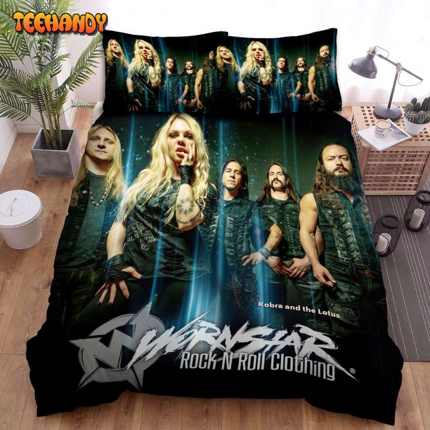 Kobra And The Lotus Band Rock N Roll Clothing Spread Comforter Bedding Sets