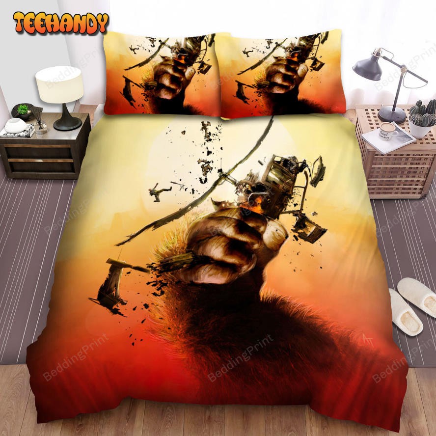 Kong Skull Island (2017) Movie Art 4 Bed Sheets Duvet Cover Bedding Sets