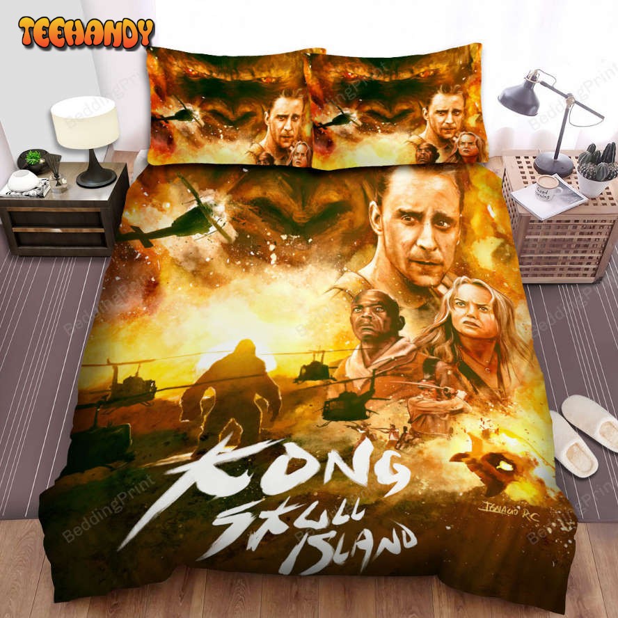Kong Skull Island (2017) Movie Art 5 Bed Sheets Duvet Cover Bedding Sets