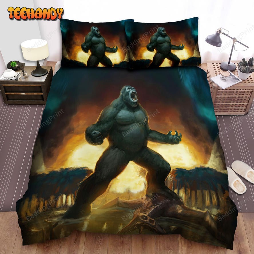 Kong Skull Island (2017) Movie Art Bed Sheets Duvet Cover Bedding Sets