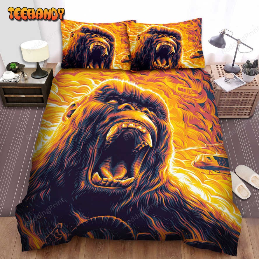 Kong Skull Island (2017) Movie Illustration 10 Bed Sheets Duvet Cover Bedding Sets