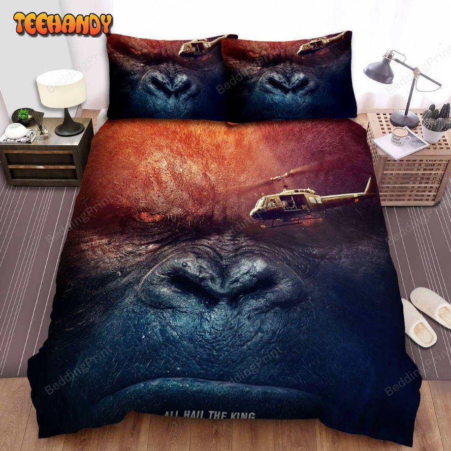 Kong Skull Island (2017) Movie Poster Bed Sheets Duvet Cover Bedding Sets