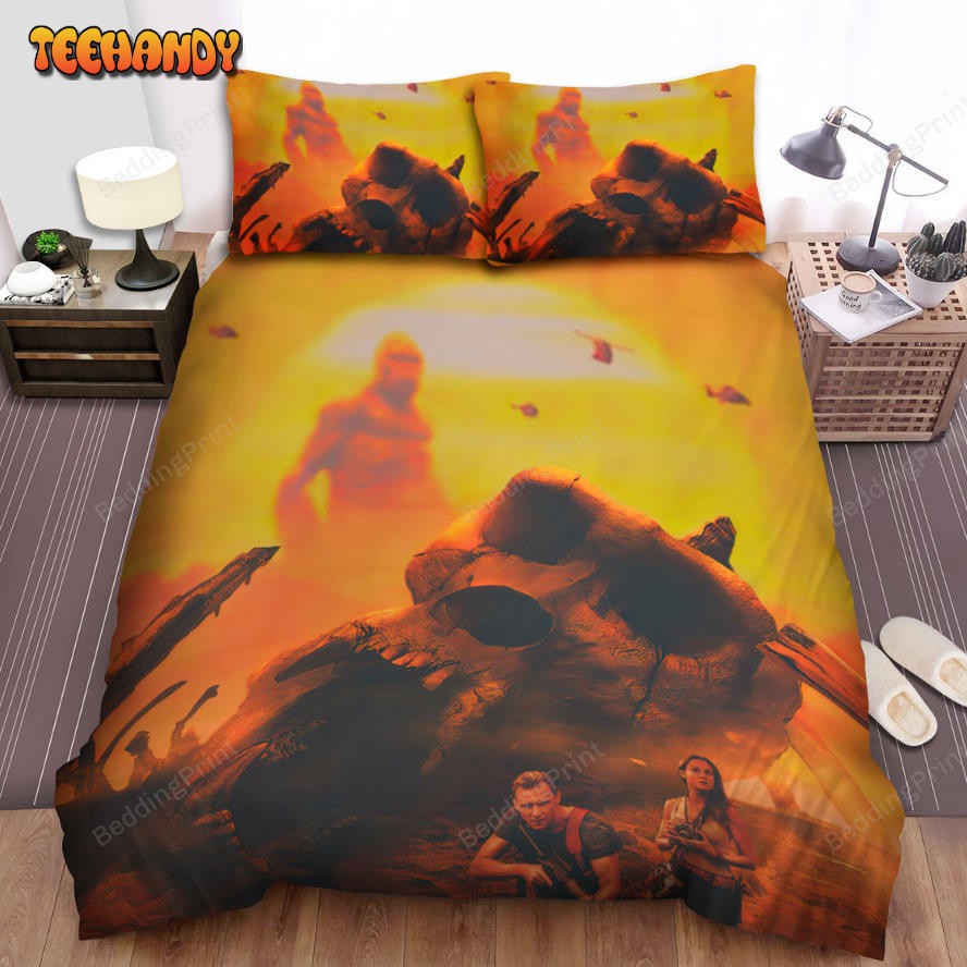 Kong Skull Island (2017) Movie Poster Fanart 6 Bed Sheets Duvet Cover Bedding Sets