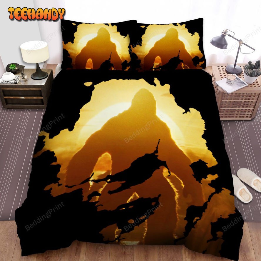 Kong Skull Island (2017) Movie Poster Fanart 7 Bed Sheets Duvet Cover Bedding Sets