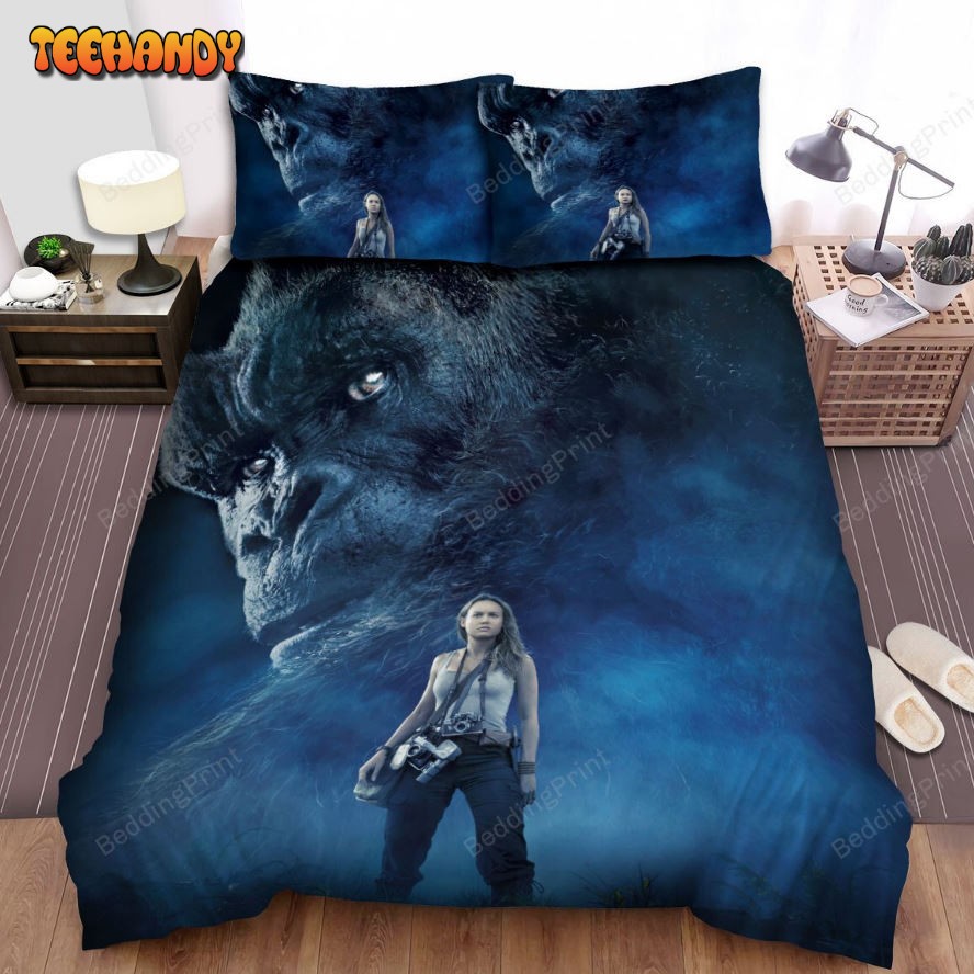 Kong Skull Island (2017) Movie Poster Fanart Bed Sheets Duvet Cover Bedding Sets