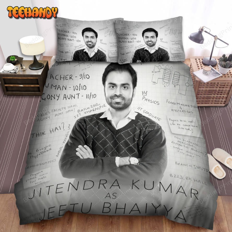 Kota Factory (2019–2021) Jeetu Bhaiyya Movie Poster Duvet Cover Bedding Sets