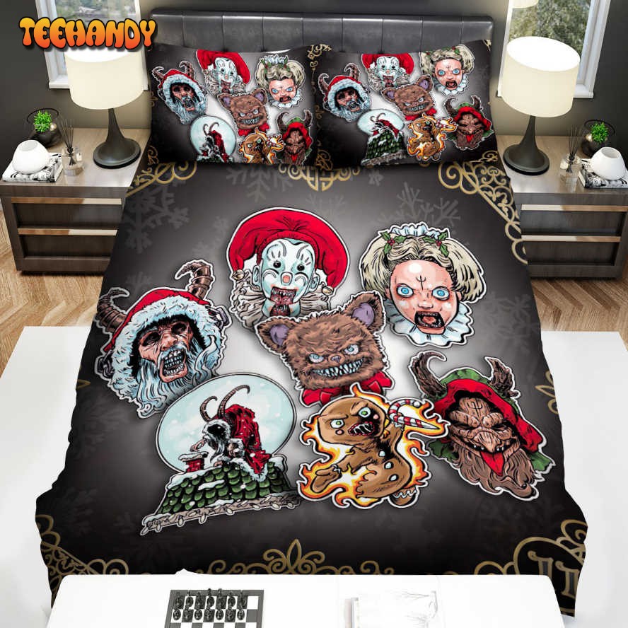 Krampus (I) Face Cartoon Art Bed Sheets Spread Comforter Duvet Cover Bedding Sets