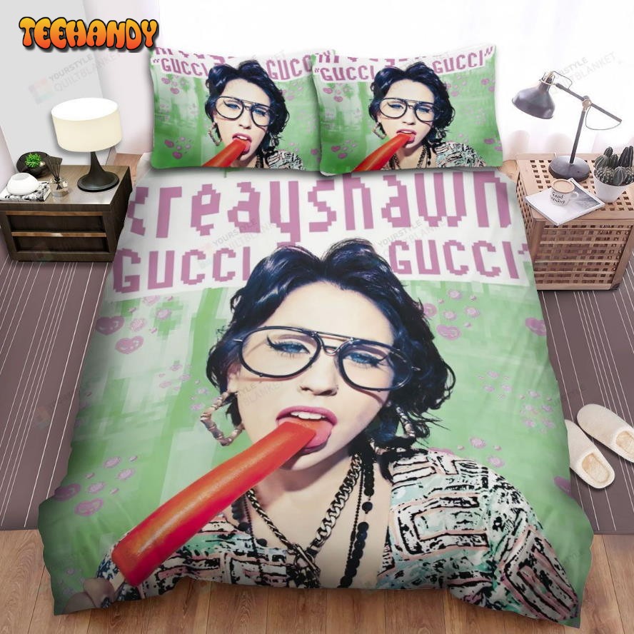 Kreayshawn Music Gucci Poster Spread Comforter Duvet Cover Bedding Sets