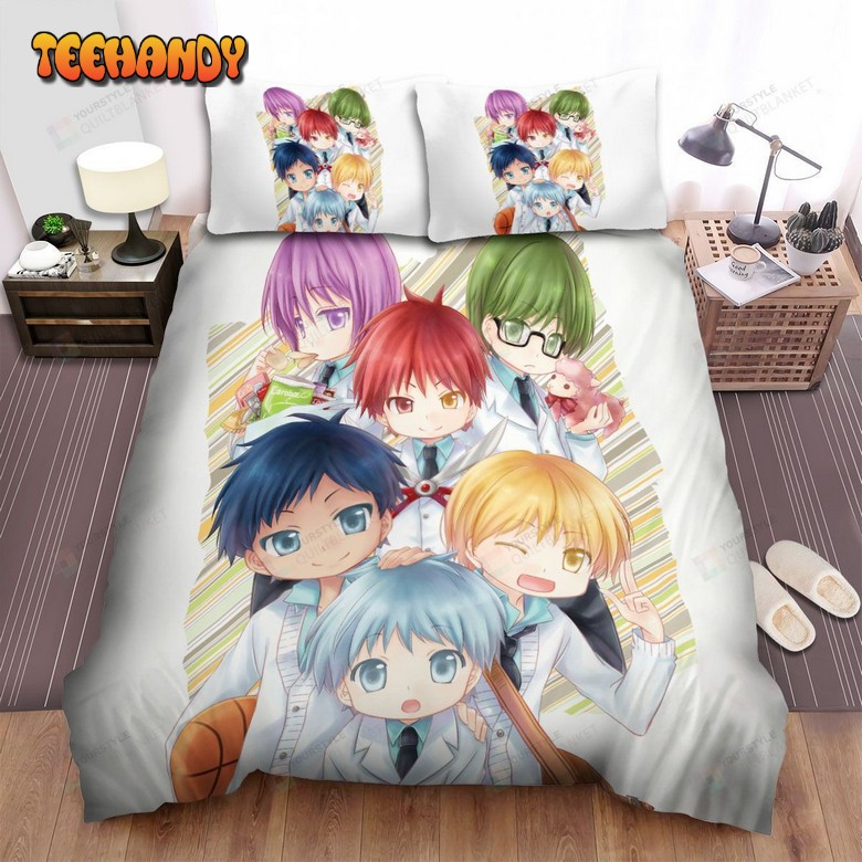 Kuroko’s Basketball Characters Chibi Art Comforter Duvet Cover Bedding Sets