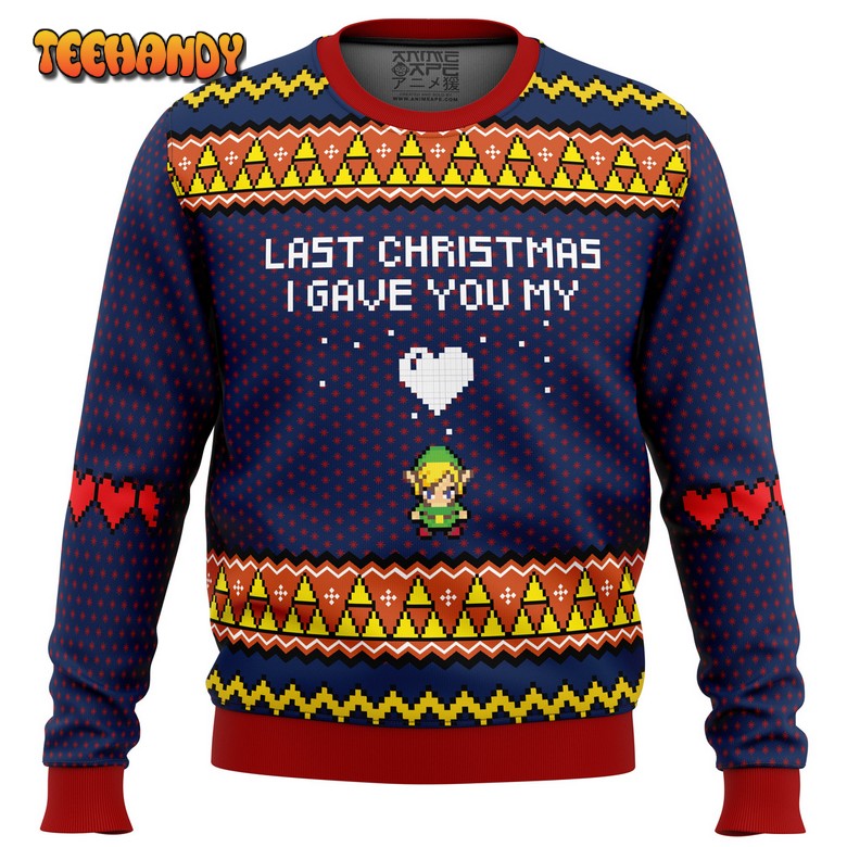 Last Christmas I Gave You My Heart Zelda Ugly Christmas Sweater