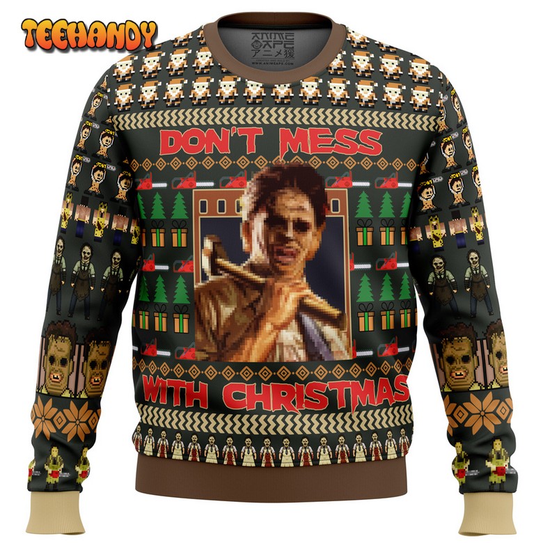 Leatherface Texas Chainsaw Massacre Ugly Christmas Sweater