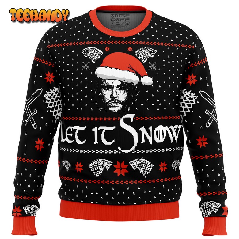 Let it Snow Jon Game of Thrones Ugly Christmas Sweater