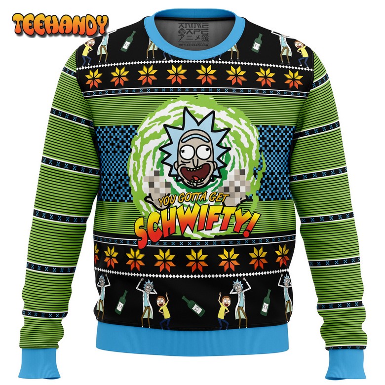 Let’s Get Schwifty! Rick and Morty Ugly Christmas Sweater