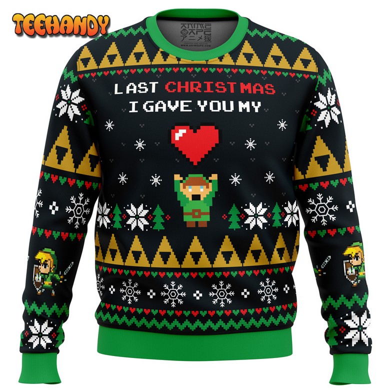 Link To My Heart Legend of Zelda Ugly Christmas Sweater