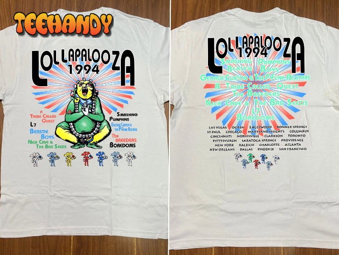 Lollapalooza Tour 1994 T-Shirt, Lollapalooza Music Festival T Shirt