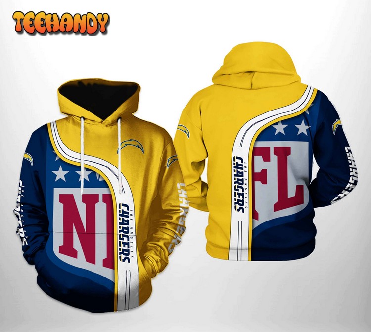 Los Angeles Chargers NFL Team 3D Printed Hoodie Zipper Hoodie