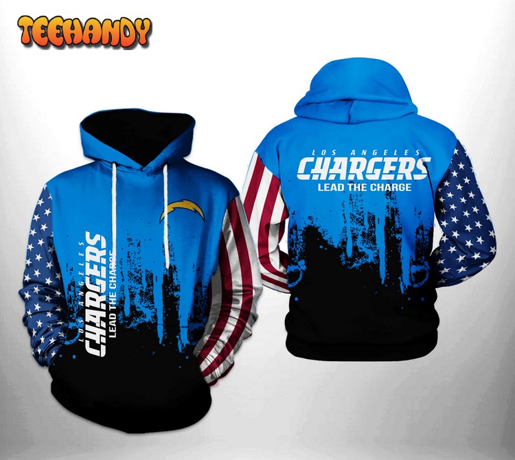 Los Angeles Chargers NFL Team US 3D Printed Hoodie Zipper Hoodie