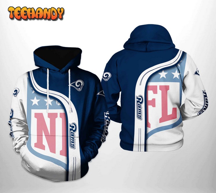 Los Angeles Rams NFL Team 3D Printed Hoodie Zipper Hoodie