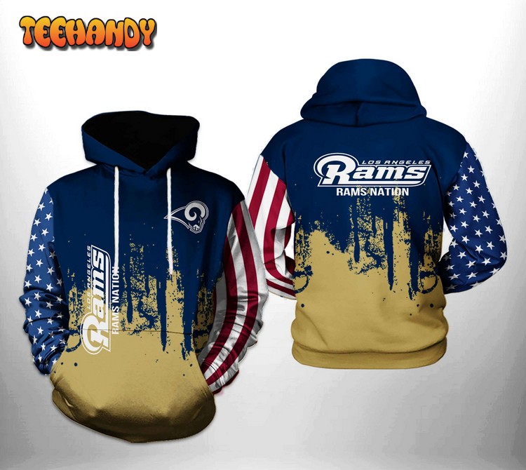 Los Angeles Rams NFL Team US 3D Printed Hoodie Zipper Hoodie