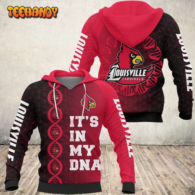 Louisville Cardinal 3D Printed Hoodie Zipper Hoodie