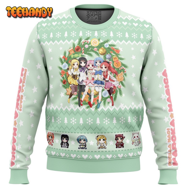 Magical Girls Puella Magi Madoka Magica Ugly Christmas Sweater