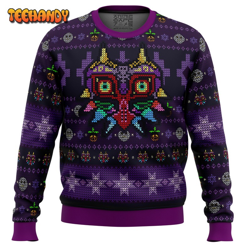 Majoras Mask Seamless Pattern Legend of Zelda Ugly Sweater