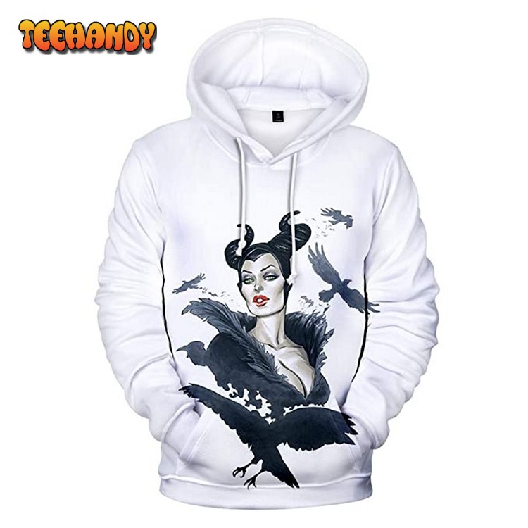 Maleficent 3D Printed Hoodie Zipper Hoodie