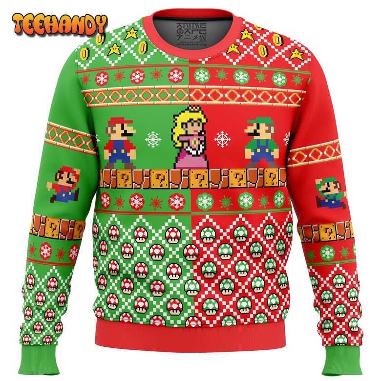 Mario Bros Ugly Christmas Sweater