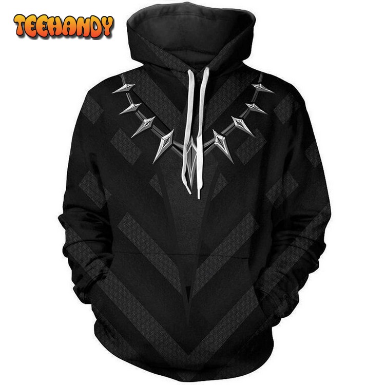 Marvel Black Panther 3D Printed Hoodie Zipper Hoodie