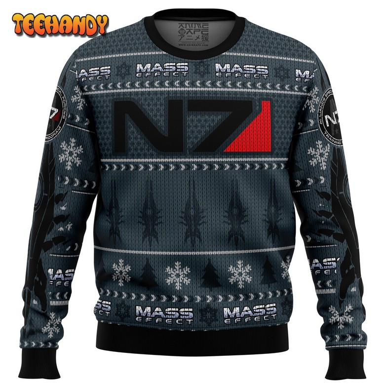 Mass Effect N7 Ugly Christmas Sweater