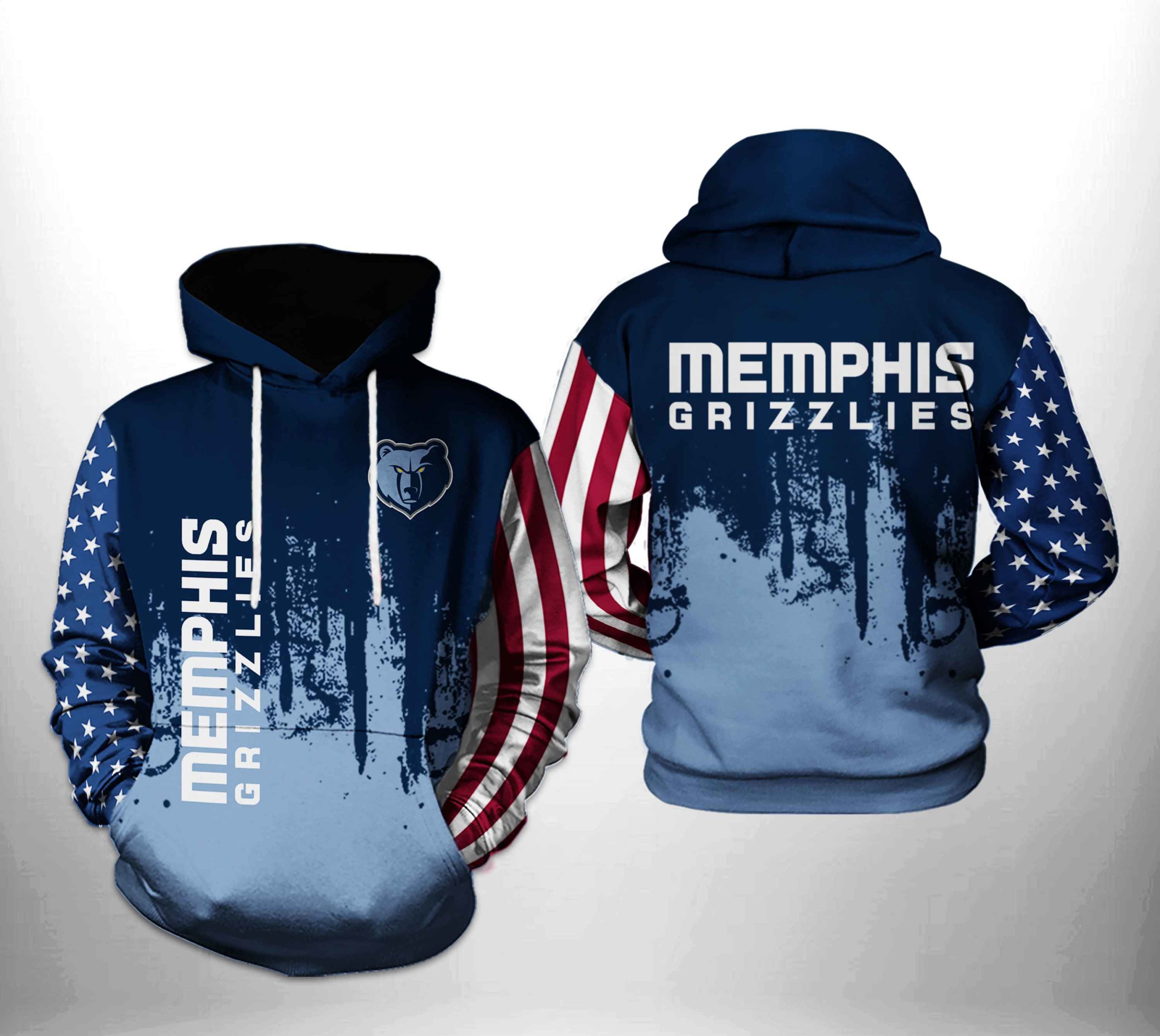 Memphis Grizzlies NBA Team US 3D Printed Hoodie Zipper Hoodie