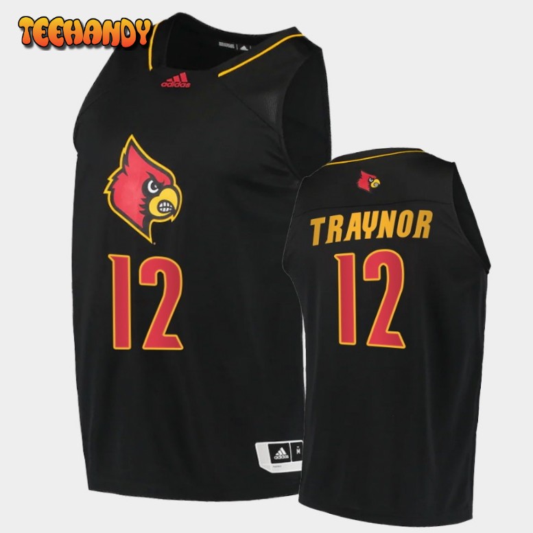 Men’s Louisville Cardinals JJ Traynor Black Alternate College Basketball Jersey