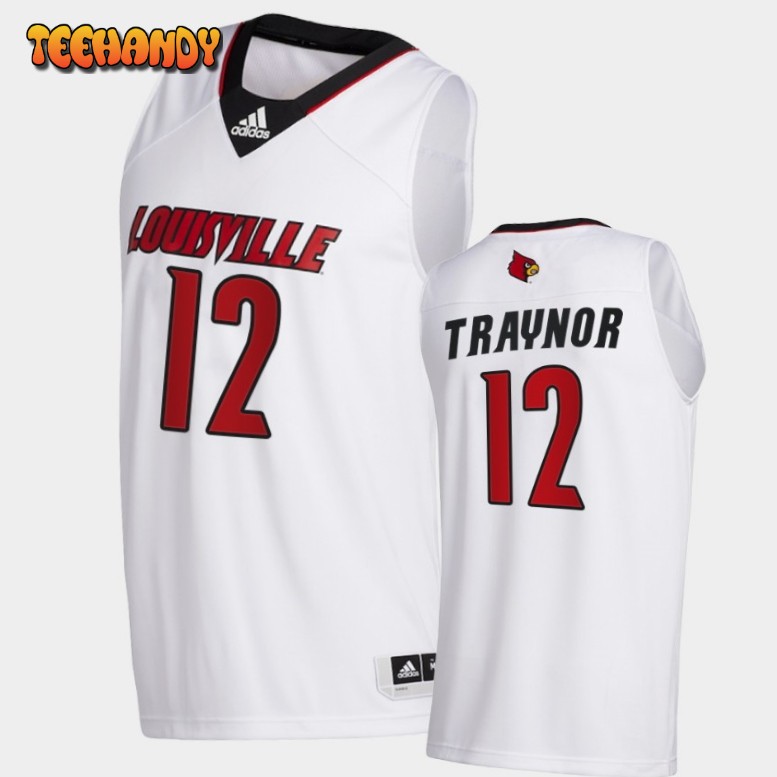 Men’s Louisville Cardinals JJ Traynor White College Basketball Swingman Jersey