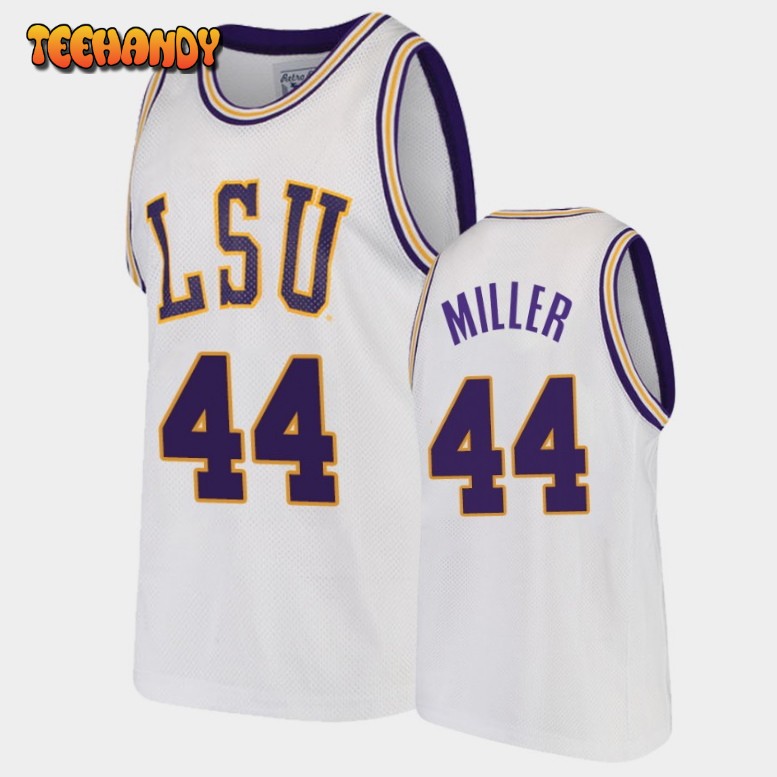 Men’s LSU Tigers Adam Miller White 2021 Transfer Alternate Jersey