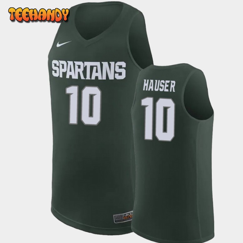 Men’s Michigan State Spartans Joey Hauser Green Replica Basketball Jersey