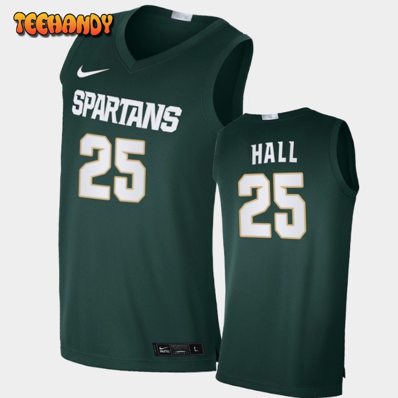 Men’s Michigan State Spartans Malik Hall Green Alumni Limited College Jersey