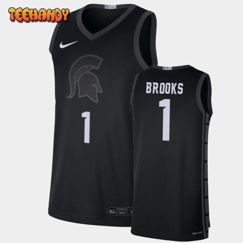 Men’s Michigan State Spartans Pierre Brooks Black Limited Jersey