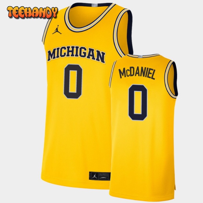 Men’s Michigan Wolverines Dug McDaniel Maize Limited Jersey