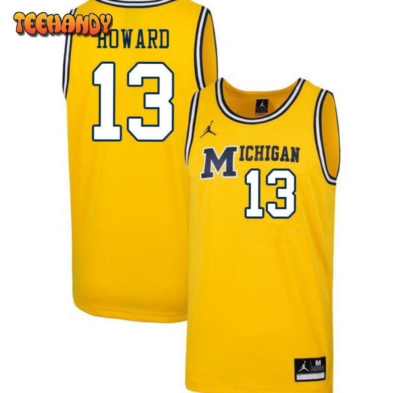 Men’s Michigan Wolverines Jett Howard College Basketball Throwback Jersey